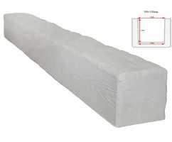 Балка декоративная из полиуретана Arno Decor Рустик 195х195мм Белая, длина 3м