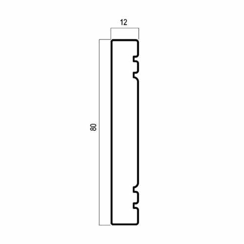 Фото Бордюр Cosca Венский лес 80 мм, Венге