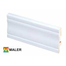 Плинтус напольный МДФ Maler Белый11600, высота 58 мм