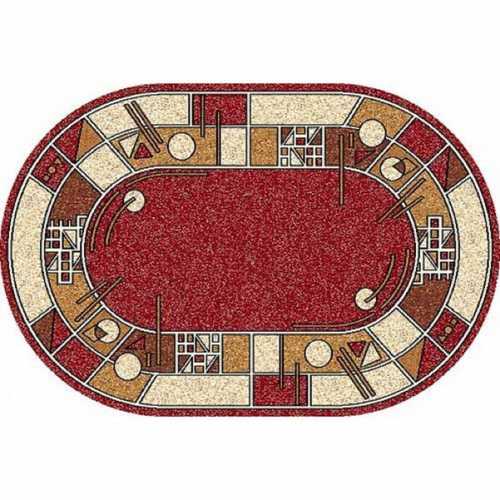 Фото Ковер Merinos Laguna ALBINA 3  RED 2,50*4,00 овал