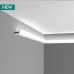 Маленькое фото Карниз под покраску из полиуретана Orac decor C380 под подсветку (50х50х2000 мм)
