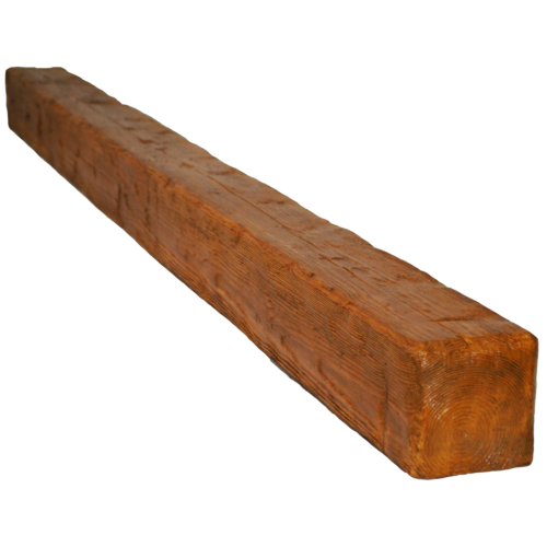 Фото Балка декоративная из полиуретана Arno Decor Рустик 120х120мм Орех, длина 1м