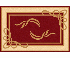 Ковер Merinos Kamea a704 RED 2,50*4,50 овал