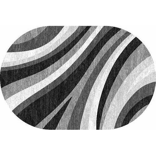 Фото Ковер Merinos Silver d234 gray овал 1,50*3,00
