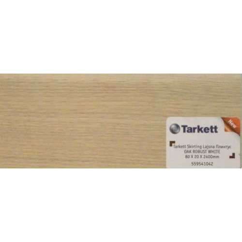 Фото Плинтус напольный шпонированный Tarkett Дуб Робуст белый 80х20