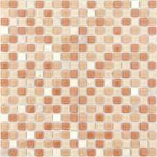 Мозаика стеклянная с камнем Caramelle Naturelle Olbia 15х15 (305х305х4 мм)