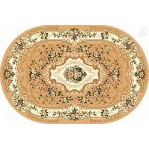 Фото Ковер Merinos Laguna d017 BEIGE ОВАЛ 1,00*2,00