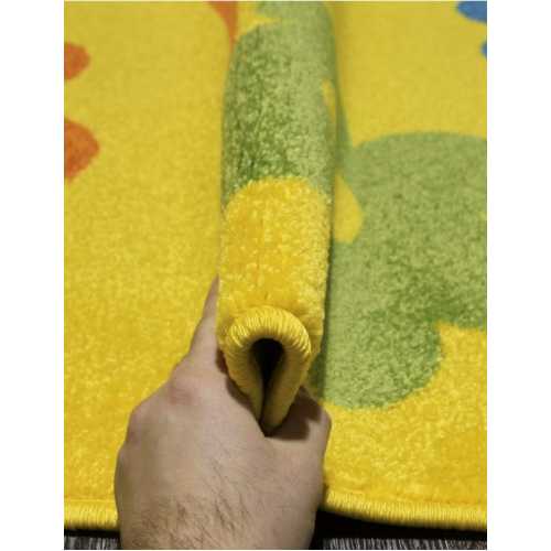 Фото Ковер Merinos Crystal 1021 YELLOW 0,80*1,50 овал