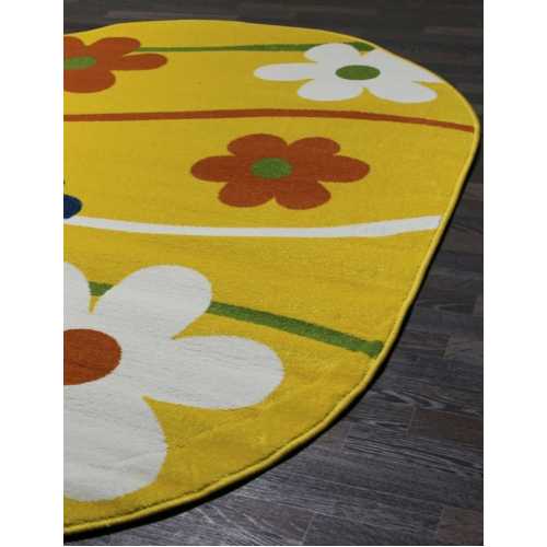 Фото Ковер Merinos Crystal 1021 YELLOW 0,80*1,50 овал