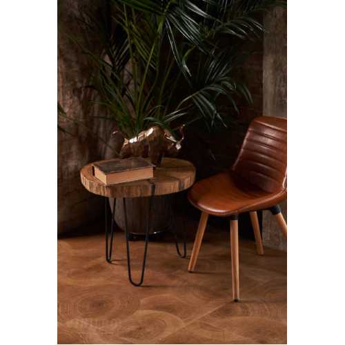 Фото Плитка ПВХ клеевая Vinilam Ceramo Stone Дуб Натуральный 61601, 43 класс (950х480х2.5 мм)