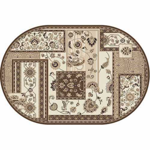 Фото Ковер Merinos Valencia Deluxe d248 Cream-Brown 0,6*1,1 овал