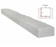 Балка декоративная из полиуретана Arno Decor Рустик 195х130мм Белая, длина 3м