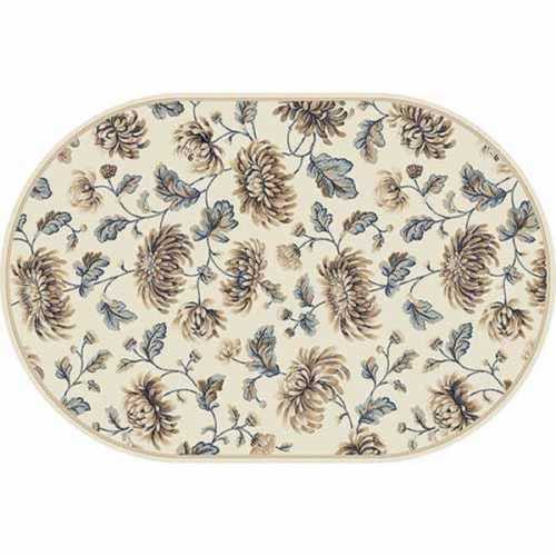 Фото Ковер Merinos Valencia Deluxe d253 cream-brown 0,80*1,50 овал