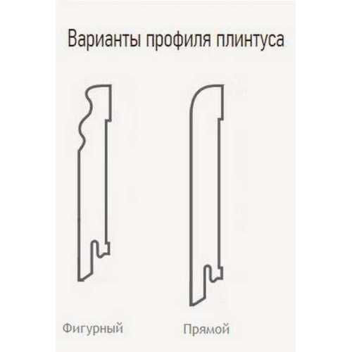 Фото Плинтус напольный шпонированный Finitura Дуб арт.022, 120*30 мм (фигурный)