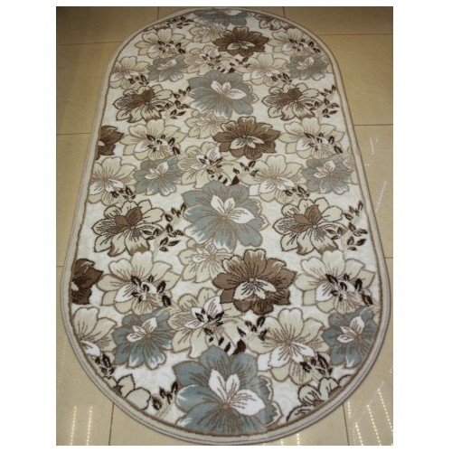 Фото Ковер Merinos Valencia Deluxe d322, Cream-Brown 2,00*3,00 овал
