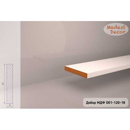 Фото Добор МДФ под покраску Madest Decor D01-180-18