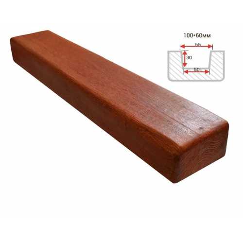 Фото Балка декоративная из полиуретана Arno Decor Модерн 100х60мм Рябина, длина 2м
