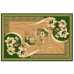 Маленькое фото Ковер Merinos Laguna d187 GREEN 1,50*3,00
