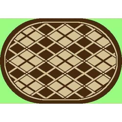 Фото Ковер Циновка sz3985а3-11 1,0*2,0м овал