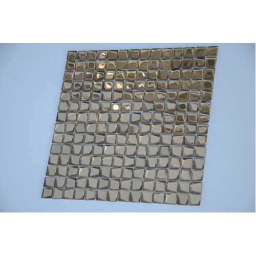 Фото Мозаика стеклянная Caramelle Alchimia Aureo trapezio 20х20 (306х306х6 мм)