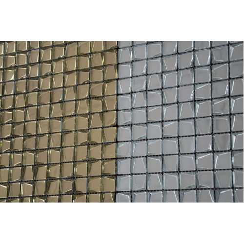 Фото Мозаика стеклянная Caramelle Alchimia Aureo trapezio 20х20 (306х306х6 мм)