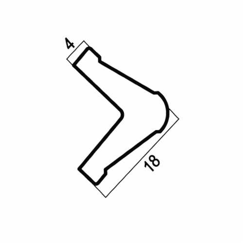 Фото Угол Cosca Венский лес 18 мм, Дуб светлый