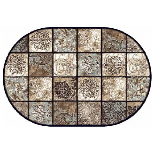 Фото Ковер Merinos Valencia Deluxe d328 brown 2,00*3,00 овал