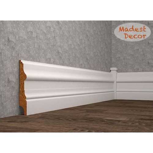 Фото Плинтус напольный под покраску 15-120-22 Madest Decor MDF (120х22х2400 мм)
