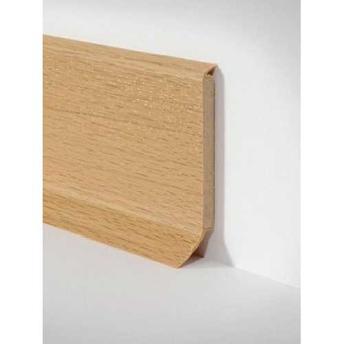 Фото Плинтус напольный, гибкий Dollken (Долкен) S60 Flex 255 Бук 60x15х2575 (1уп=20 шт)