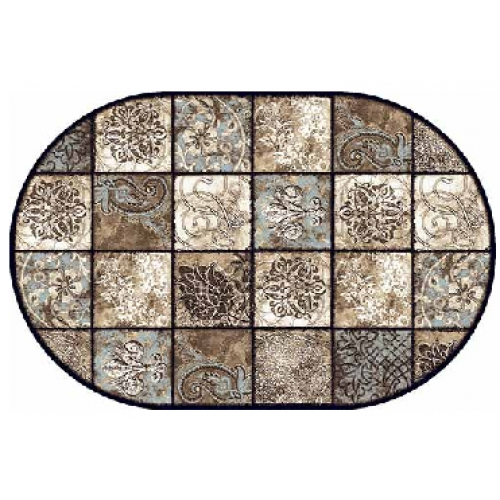 Фото Ковер Merinos Valencia Deluxe d328 brown 2,50*3,50 овал