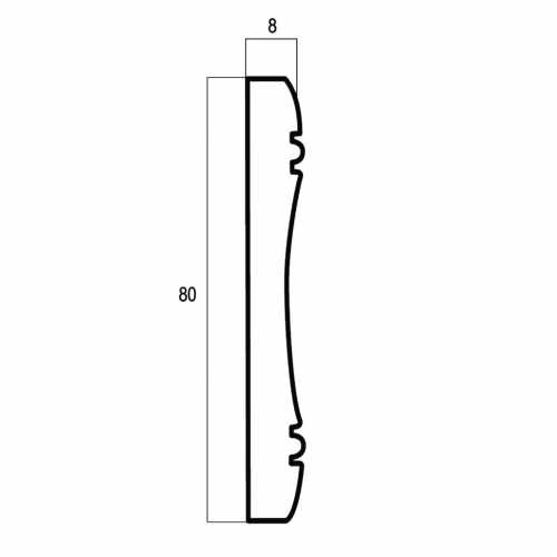 Фото Бордюр Cosca Скандинавия 80 мм, Миндаль