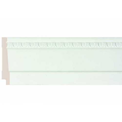 Фото Плинтус Cosca Эрмитаж 90 мм, Белый матовый