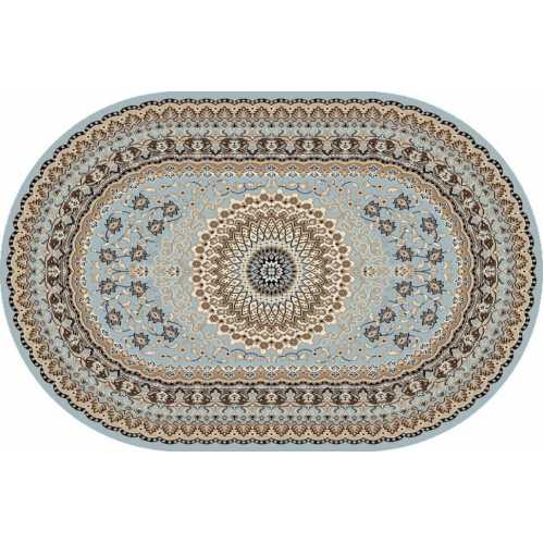 Фото Ковер Merinos Sierra D504, BLUE-BROWN 1,50*3,00 овал