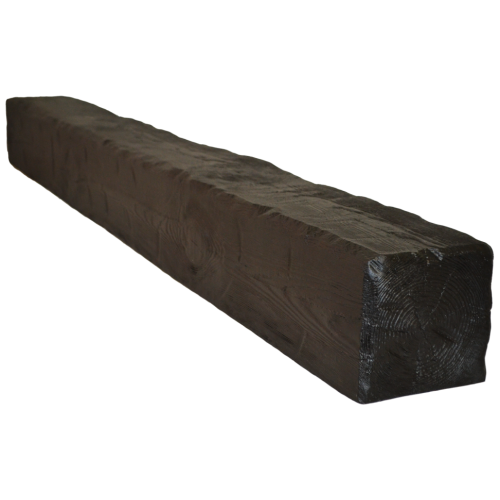 Фото Балка декоративная из полиуретана Arno Decor Рустик 195х195мм Венге, длина 2м