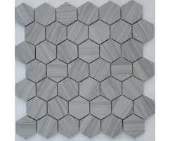 Мозаика из натурального камня Caramelle Pietrine Hexagonal Marmara grey hex 40х23 (292х298х8 мм)