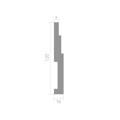 Фото Плинтус под покраску Ultrawood Base 1216 i (120*16*2000)